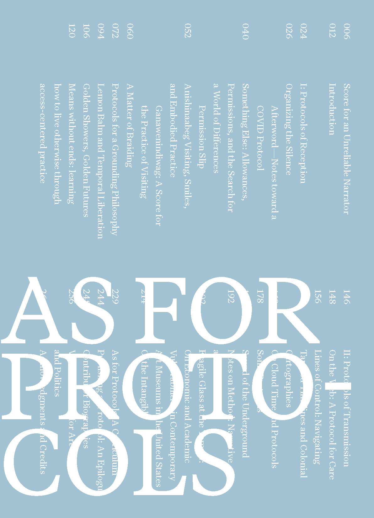 cover of As for Protocols